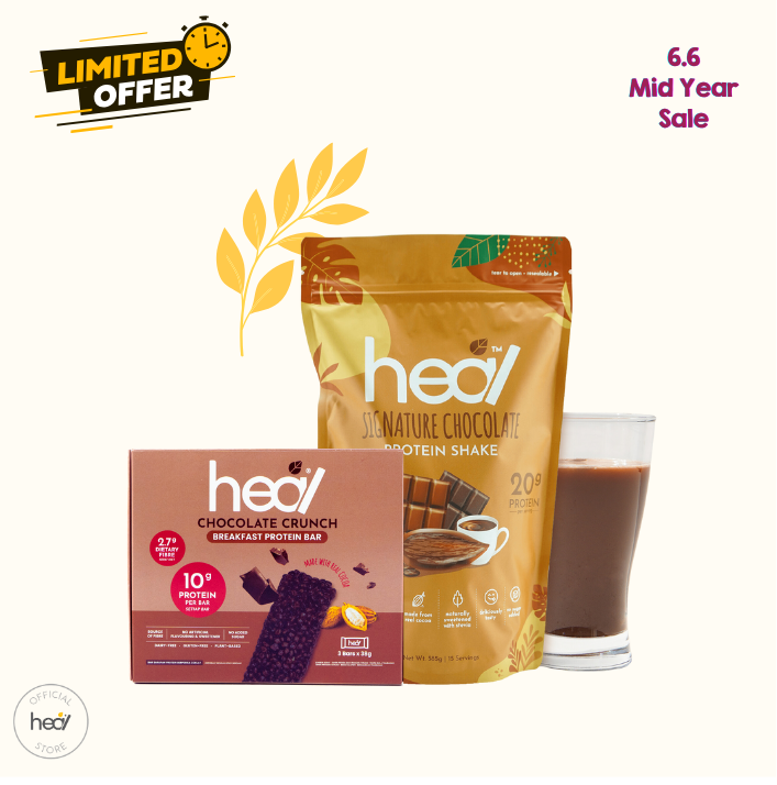 [Father Day Special] Heal Protein Shake 15 Servings Pack with Heal Protein Bars