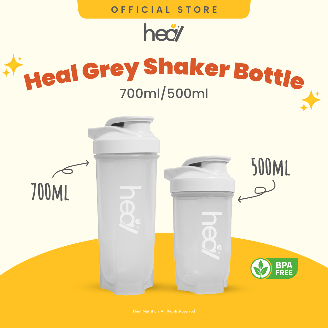 Heal Grey Shaker Bottle (700ml/500ml)