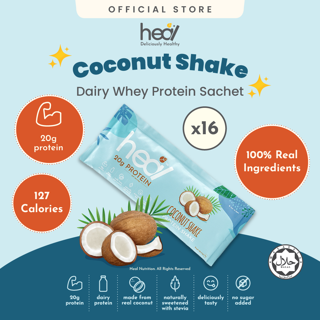 [Subscription Plan] Coconut Shake Protein Shake, 16 Sachets (31g)