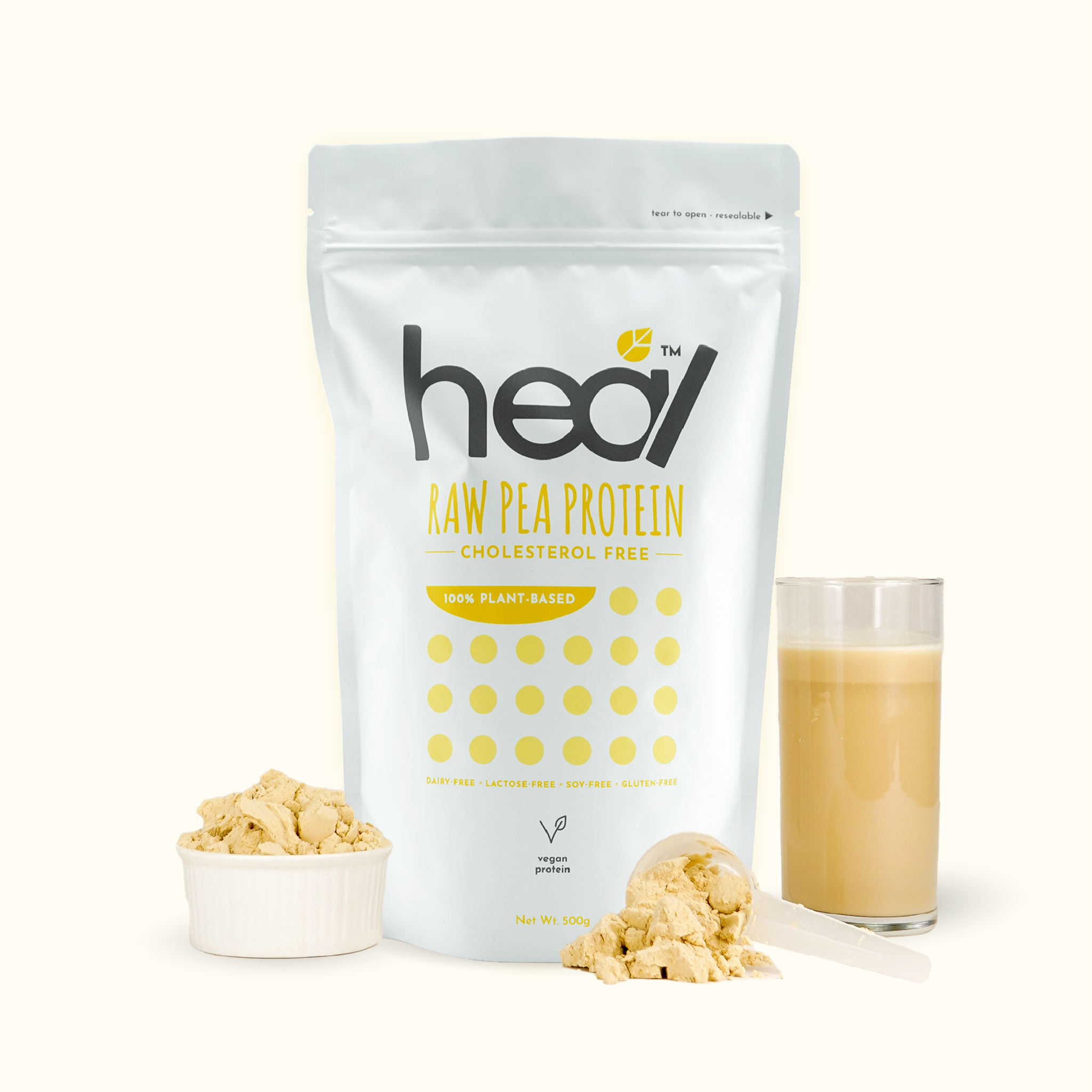 Heal Raw Pea Protein, 500g